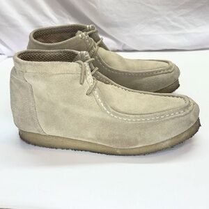 Roper Gum Sole Chukka Boots Men's Sz 8‎ Tan Suede Leather Lace-Up Casual